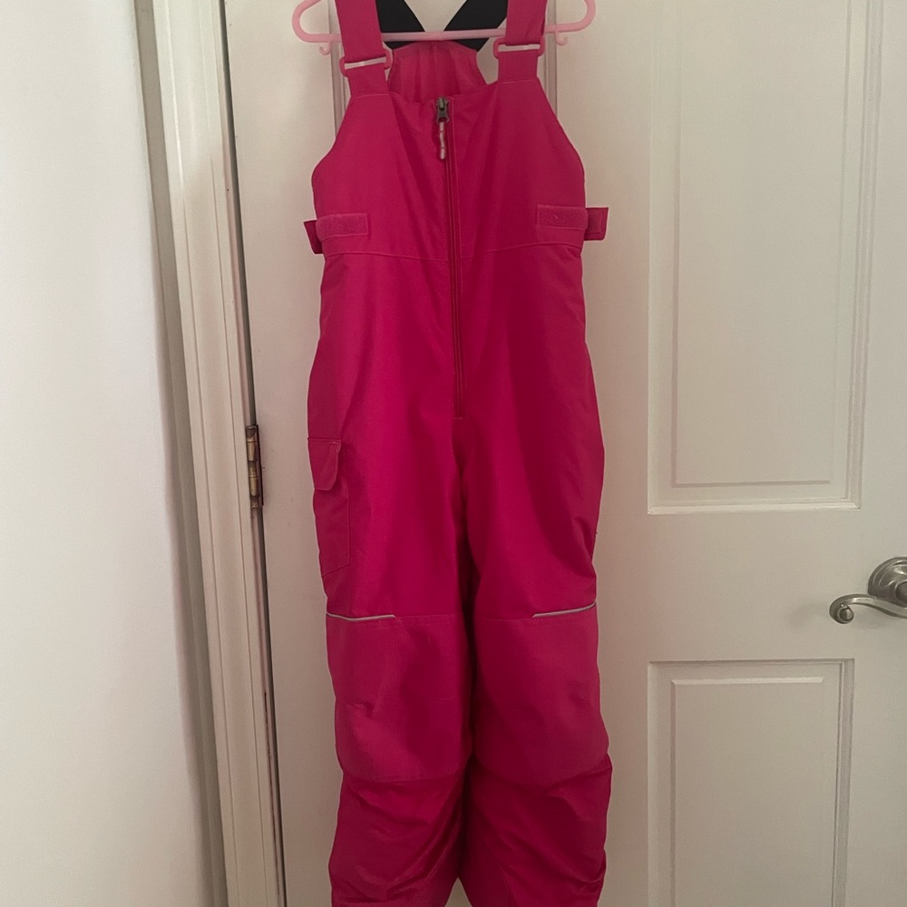 Girls Columbia snow bibs